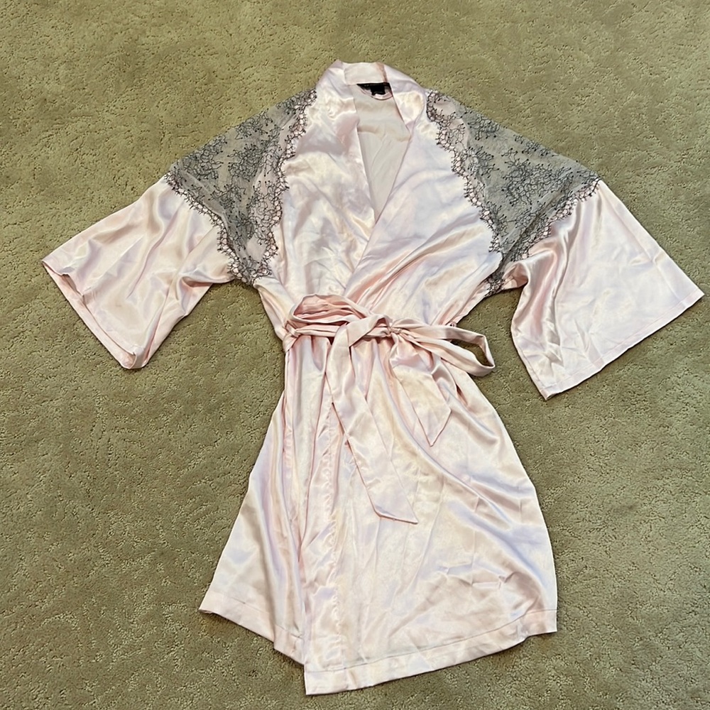 Victoria’s Secret Blush Pink with Lace Robe